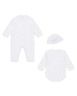 Angel Wing Organic Cotton 3 Piece Set - White