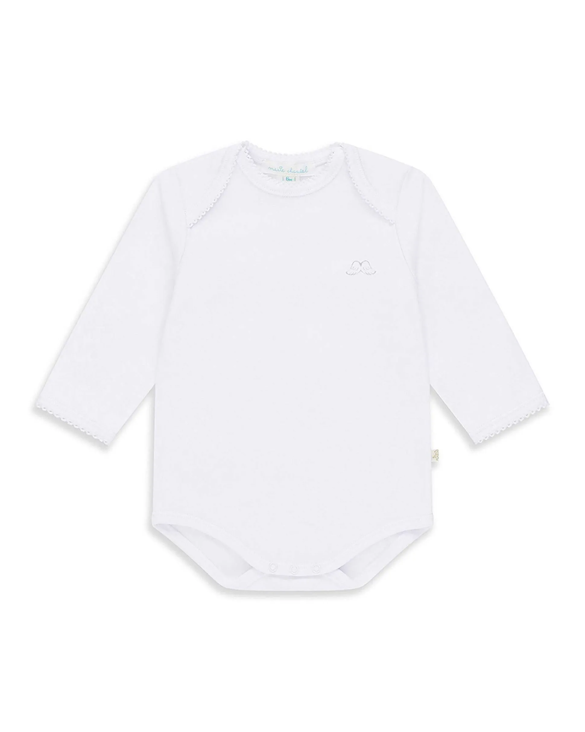 Angel Wing Organic Cotton 2 Piece Set - White