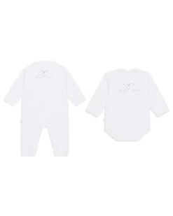 Angel Wing Organic Cotton 2 Piece Set - White