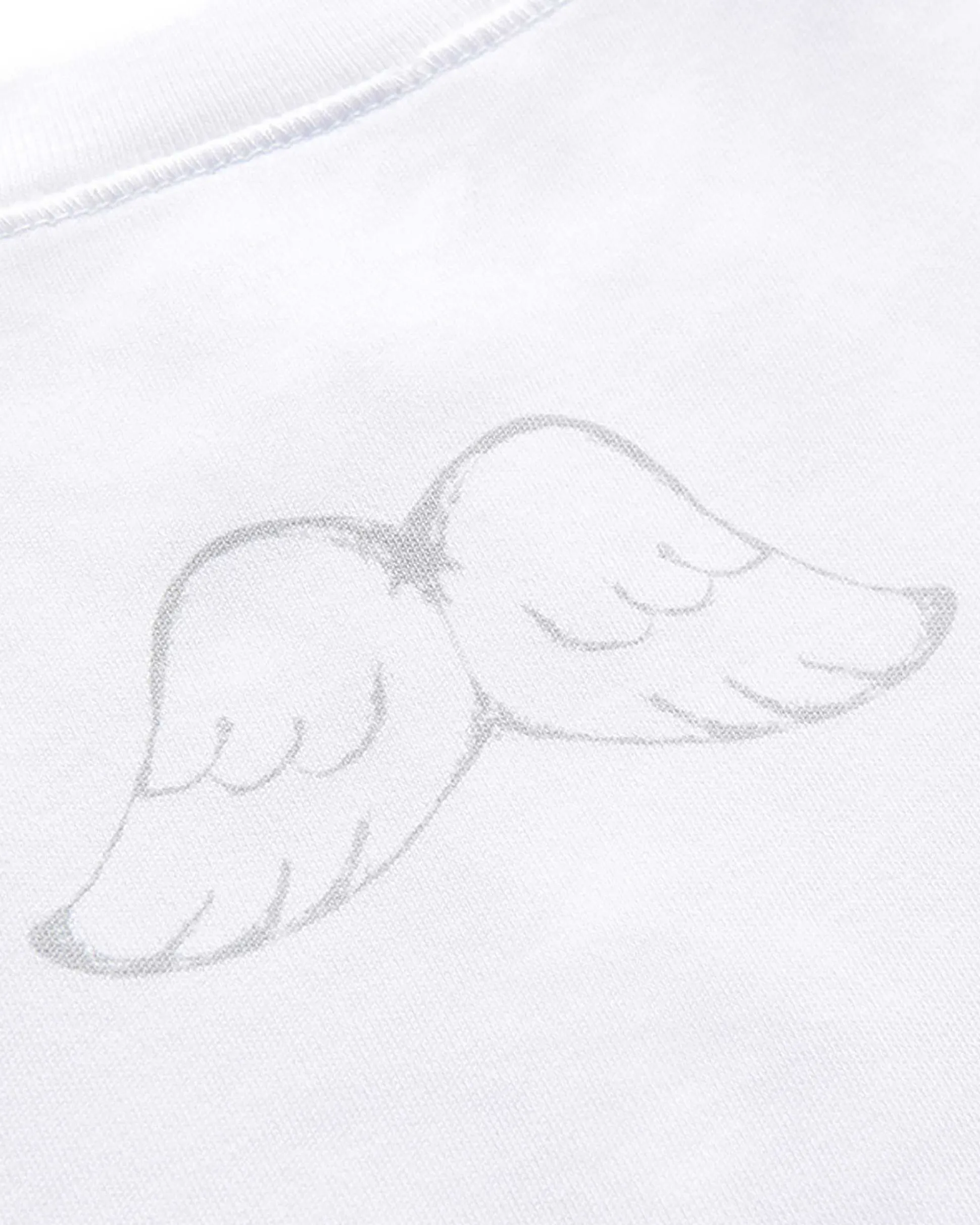 Angel Wing Organic Cotton 2 Piece Set - White