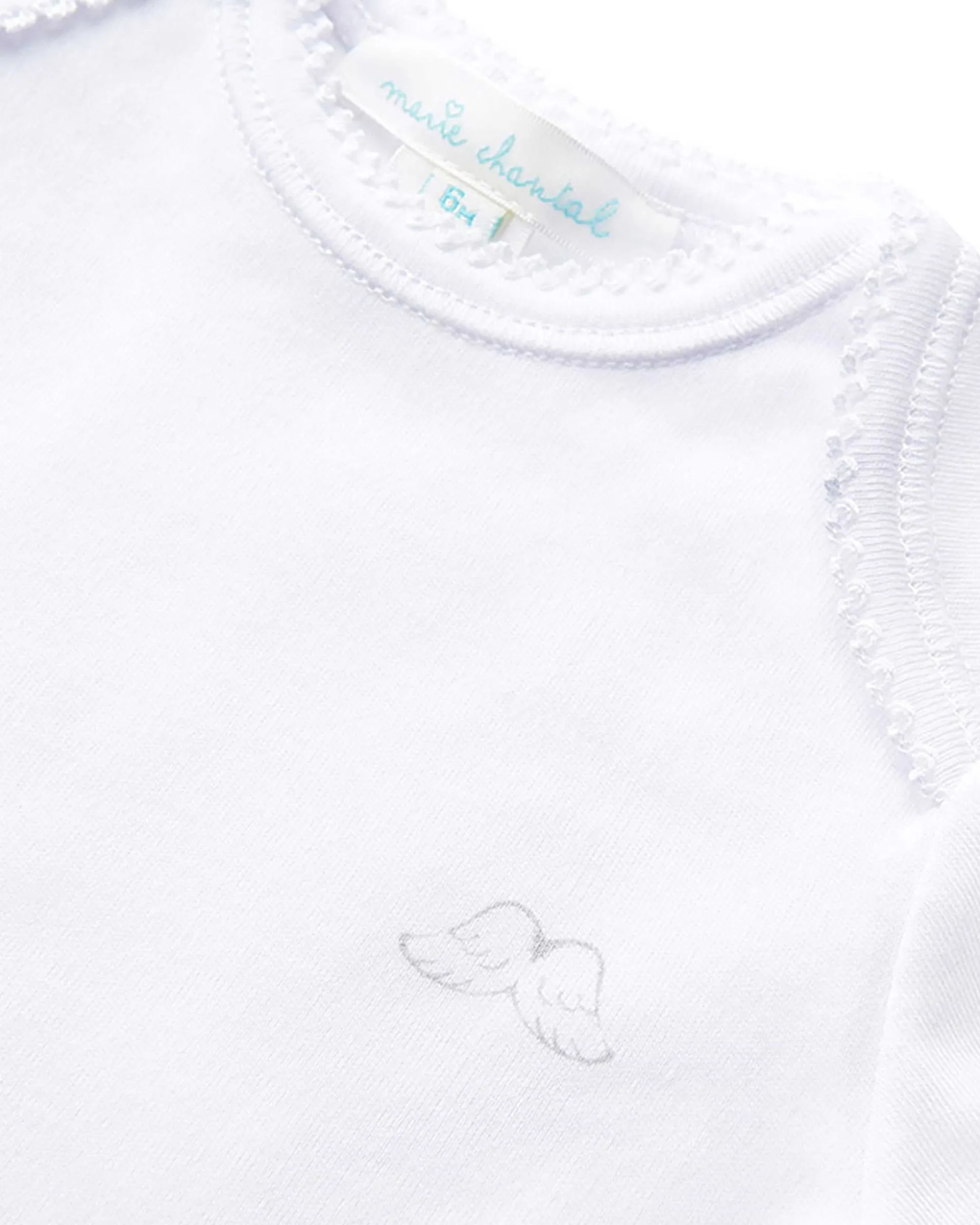 Angel Wing Organic Cotton 2 Piece Set - White
