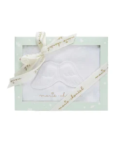 Angel Wing Pointelle Sleepsuit - White