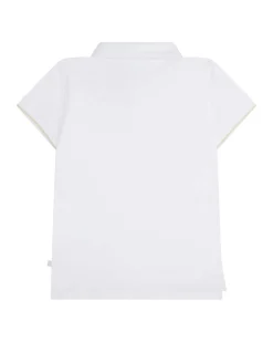 Angel Wing Polo Shirt - Child - White & Gold