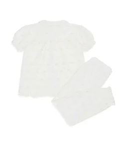 Angel Wing Print Pyjamas - Child Cream