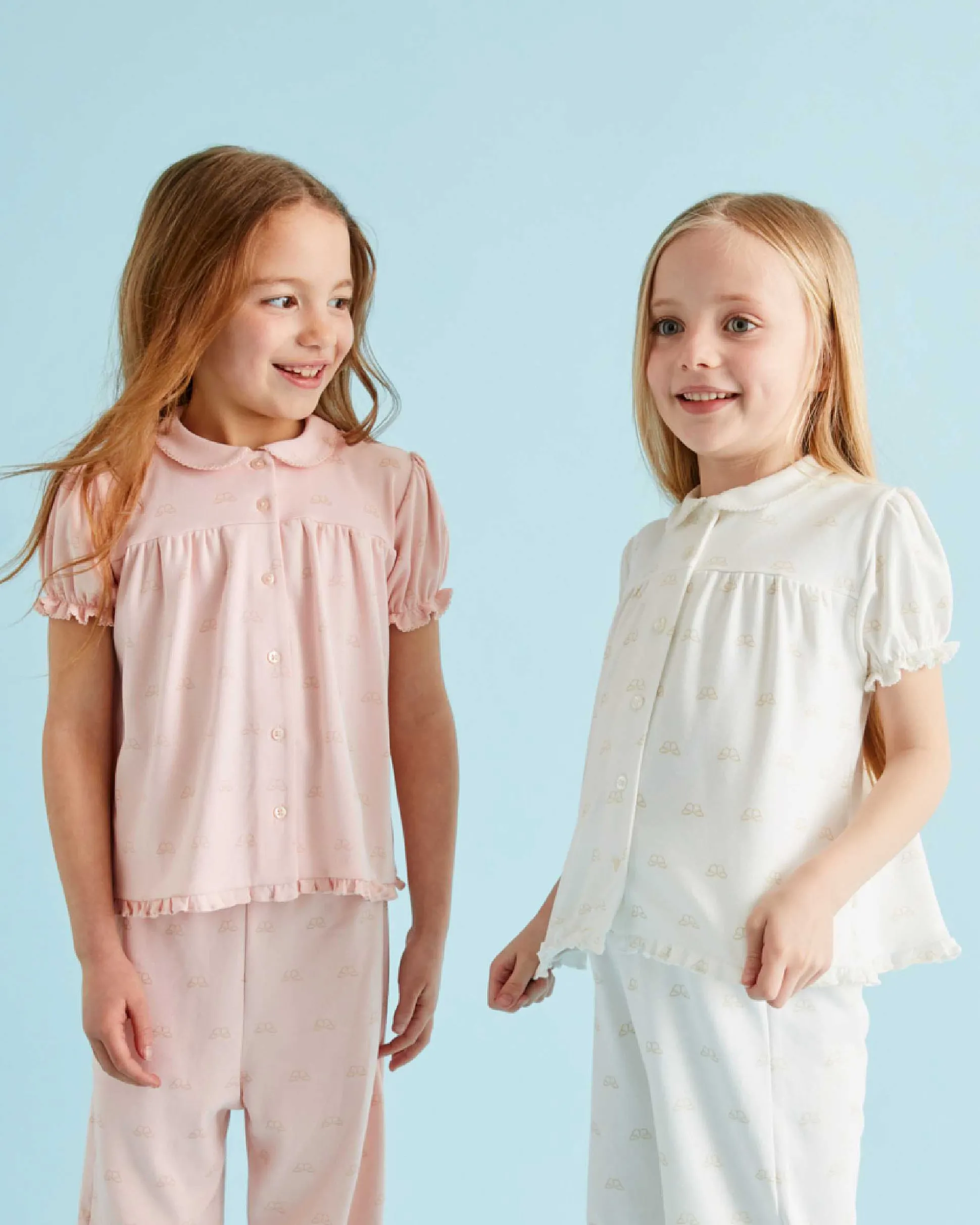 Angel Wing Print Pyjamas - Child Cream