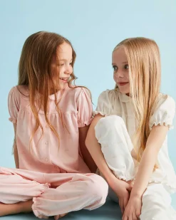 Angel Wing Print Pyjamas - Child Cream