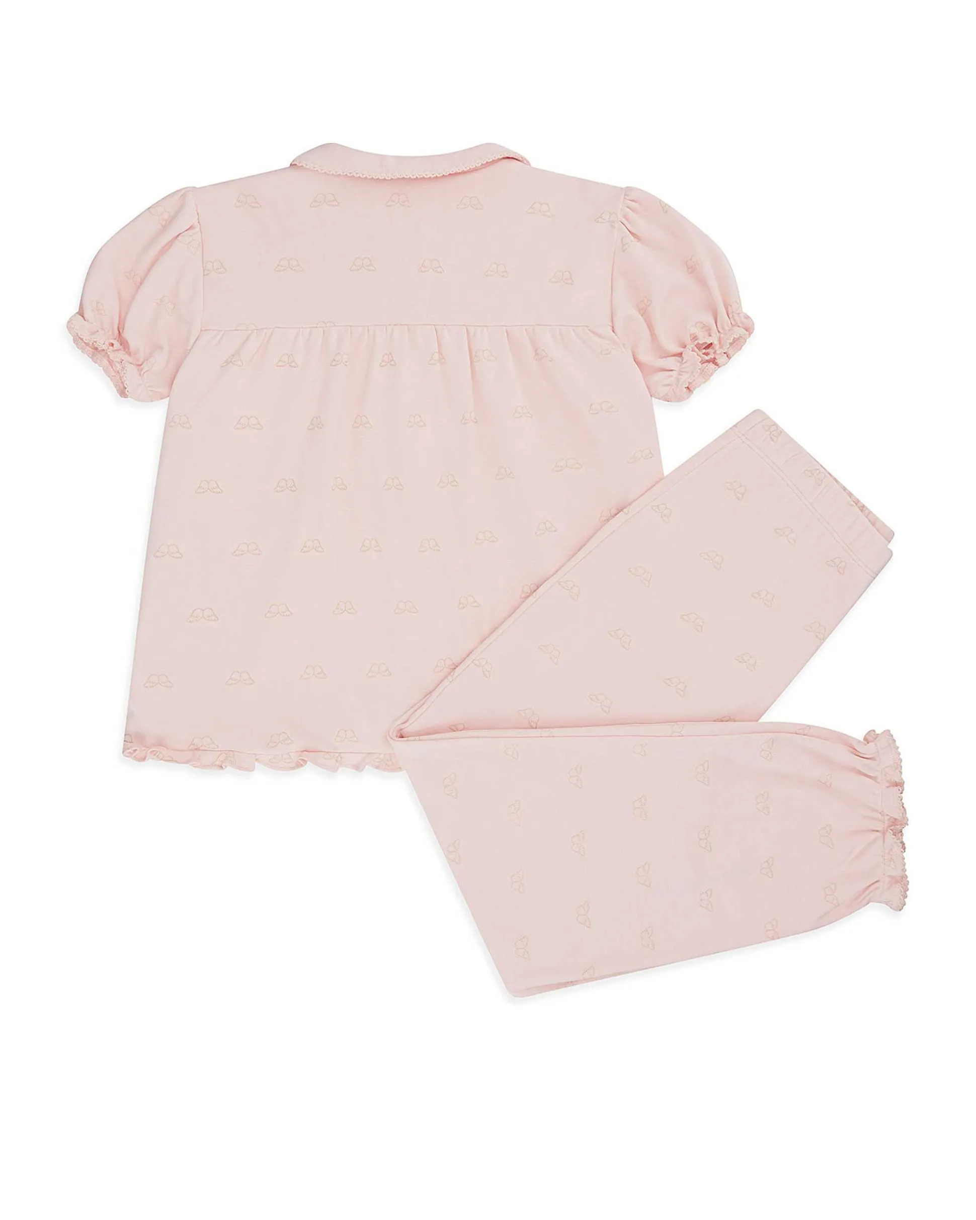 Angel Wing Print Pyjamas - Child Pink