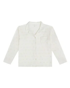 Angel Wing Print Pyjamas - Adult Cream