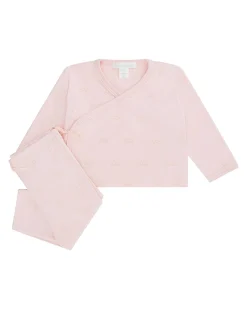 Angel Wing Print Wrap Set - Pink