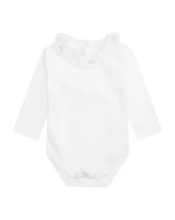 Angel Wing Ruffle Collar Onesie