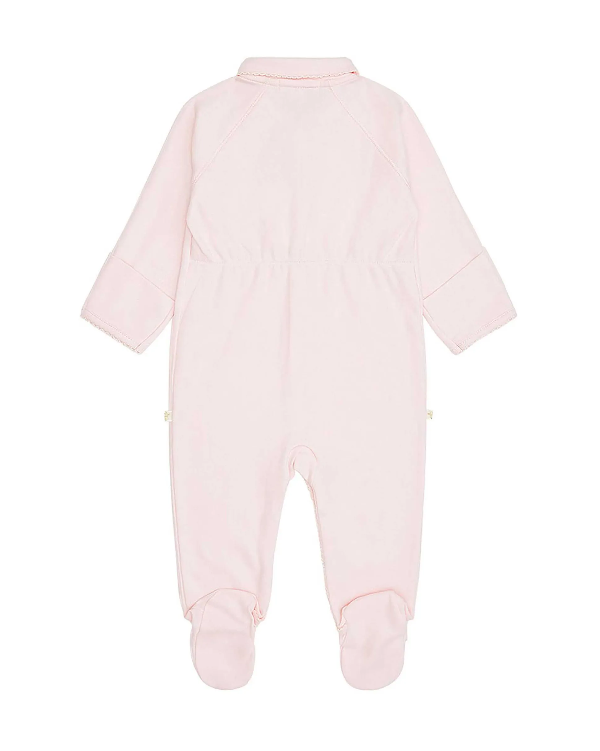 Angel Wing Sleepsuit With Mittens - Pink