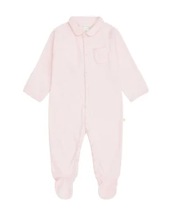 Angel Wing Sleepsuit With Mittens - Pink