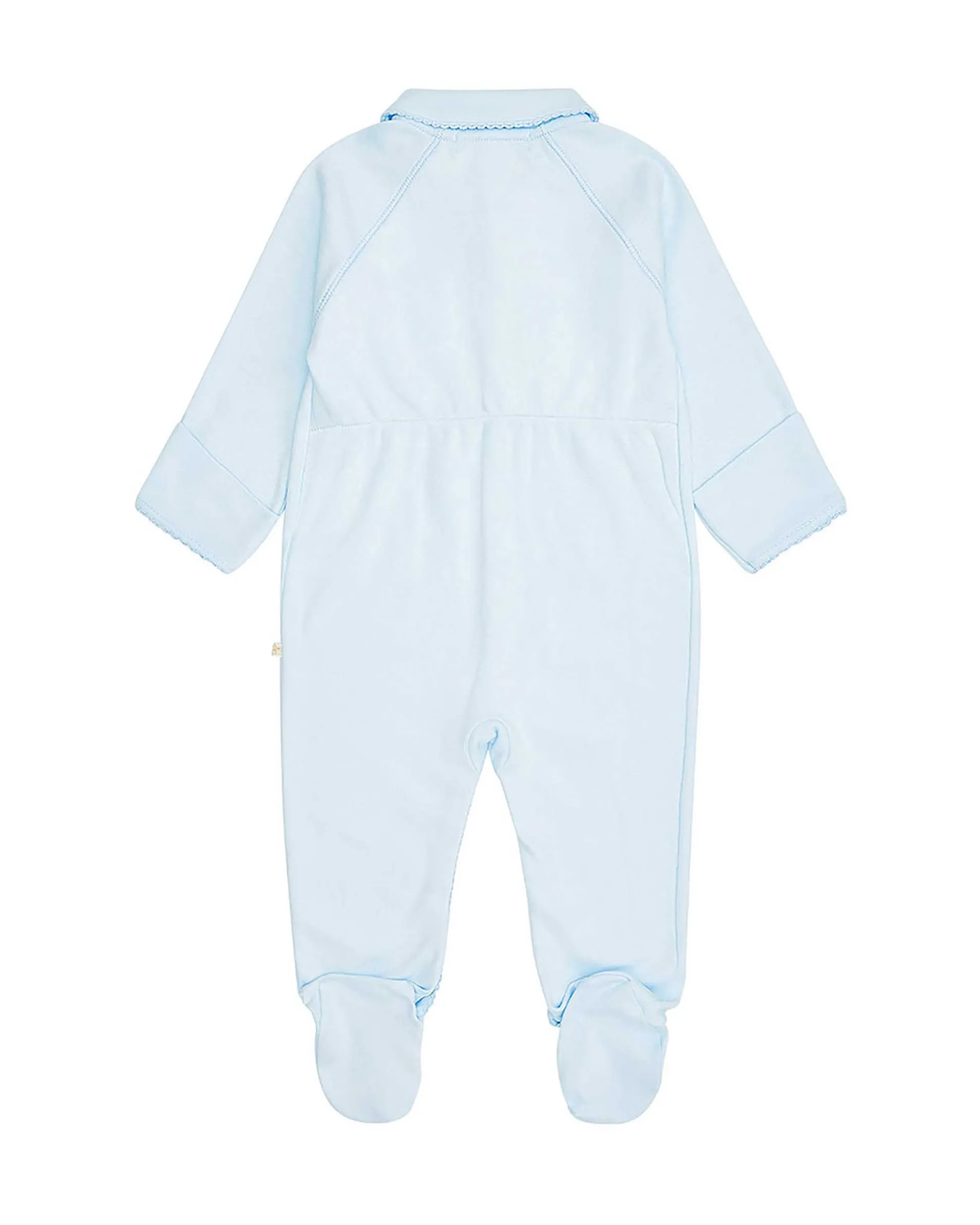 Angel Wing Sleepsuit With Mittens - Blue