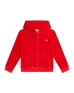 Angel Wing Velour Loungewear Set Child Berry