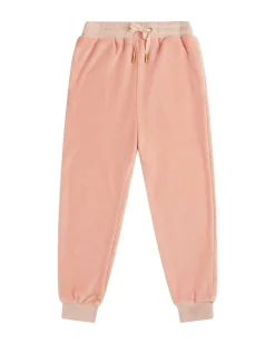 Angel Wing Velour Loungewear Set Child Dusty Pink
