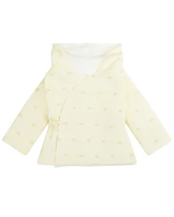Angel Wing Velour Pram Jacket - Cream