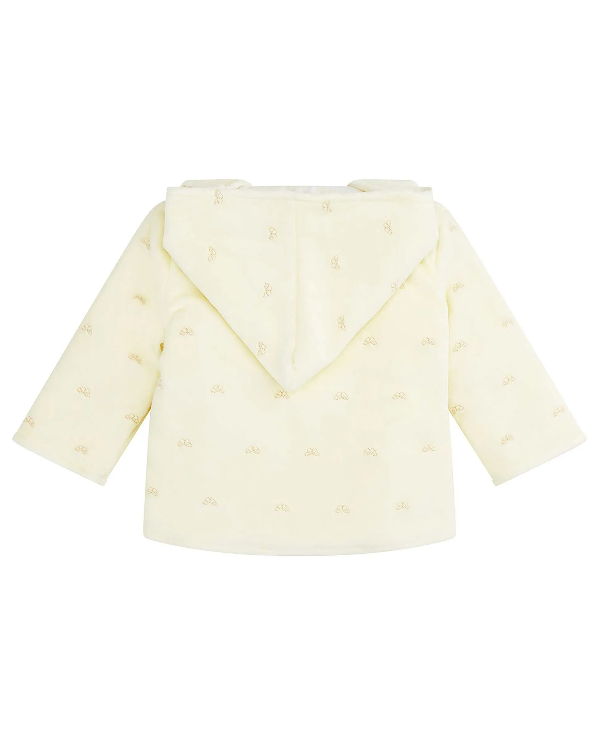 Angel Wing Velour Pram Jacket - Cream