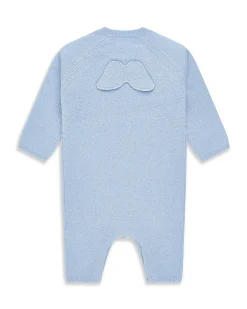 Ariel Angel Wing Cashmere Romper - Blue