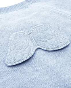 Ariel Angel Wing Cashmere Romper - Blue