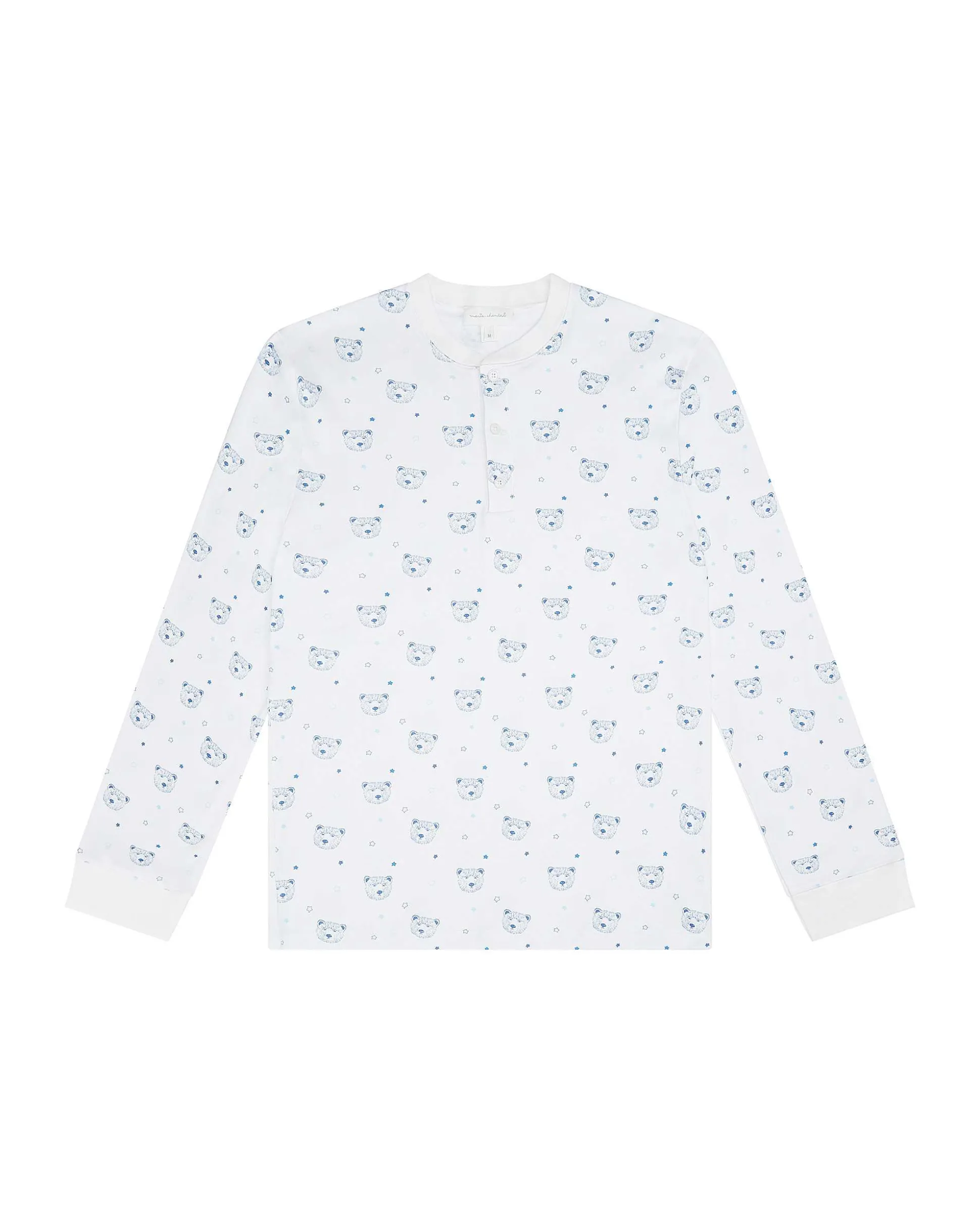 Bear Print Fitted Pyjamas - Adult