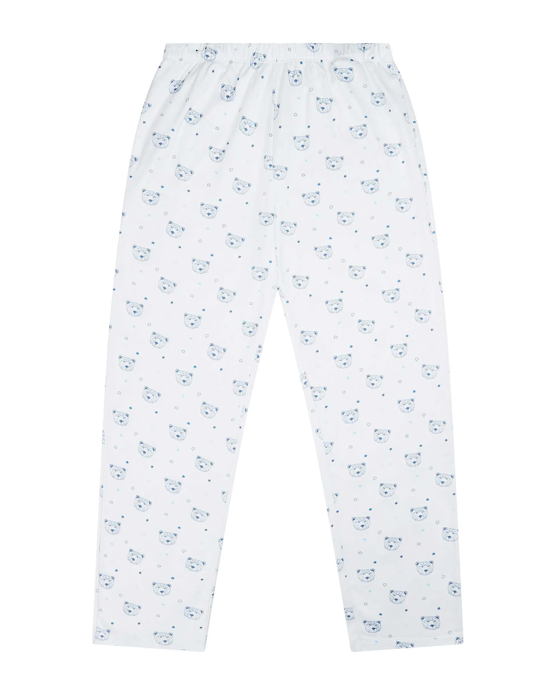 Bear Print Fitted Pyjamas - Adult