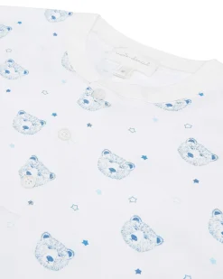 Bear Print Fitted Pyjamas - Adult