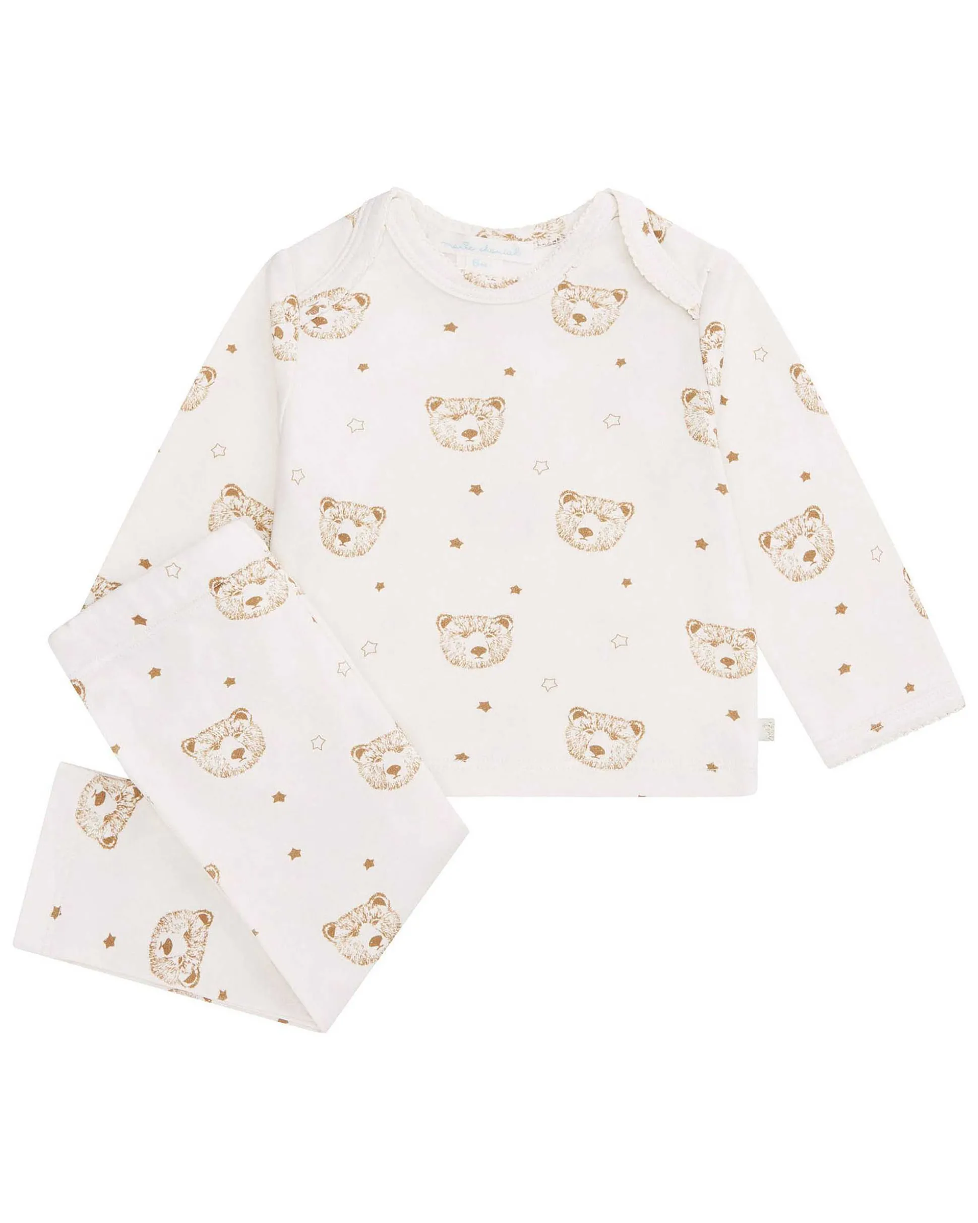 Bear Two Piece Set - Baby Cream