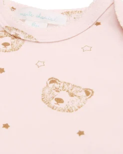 Bear Two Piece Set - Baby Pink