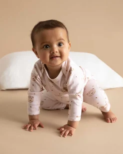 Bear Two Piece Set - Baby Pink