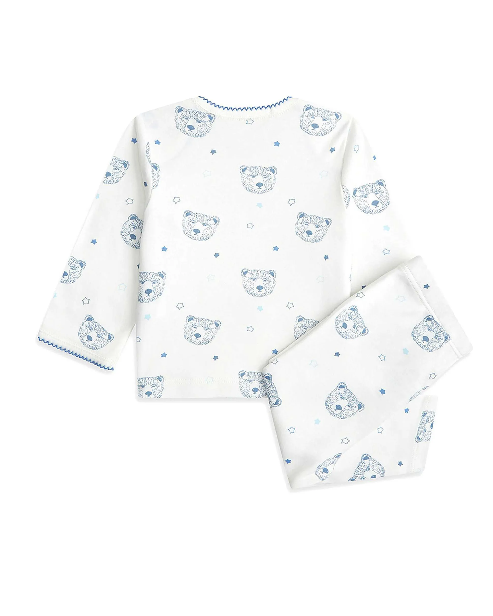 Bear Two Piece Set - Baby Blue