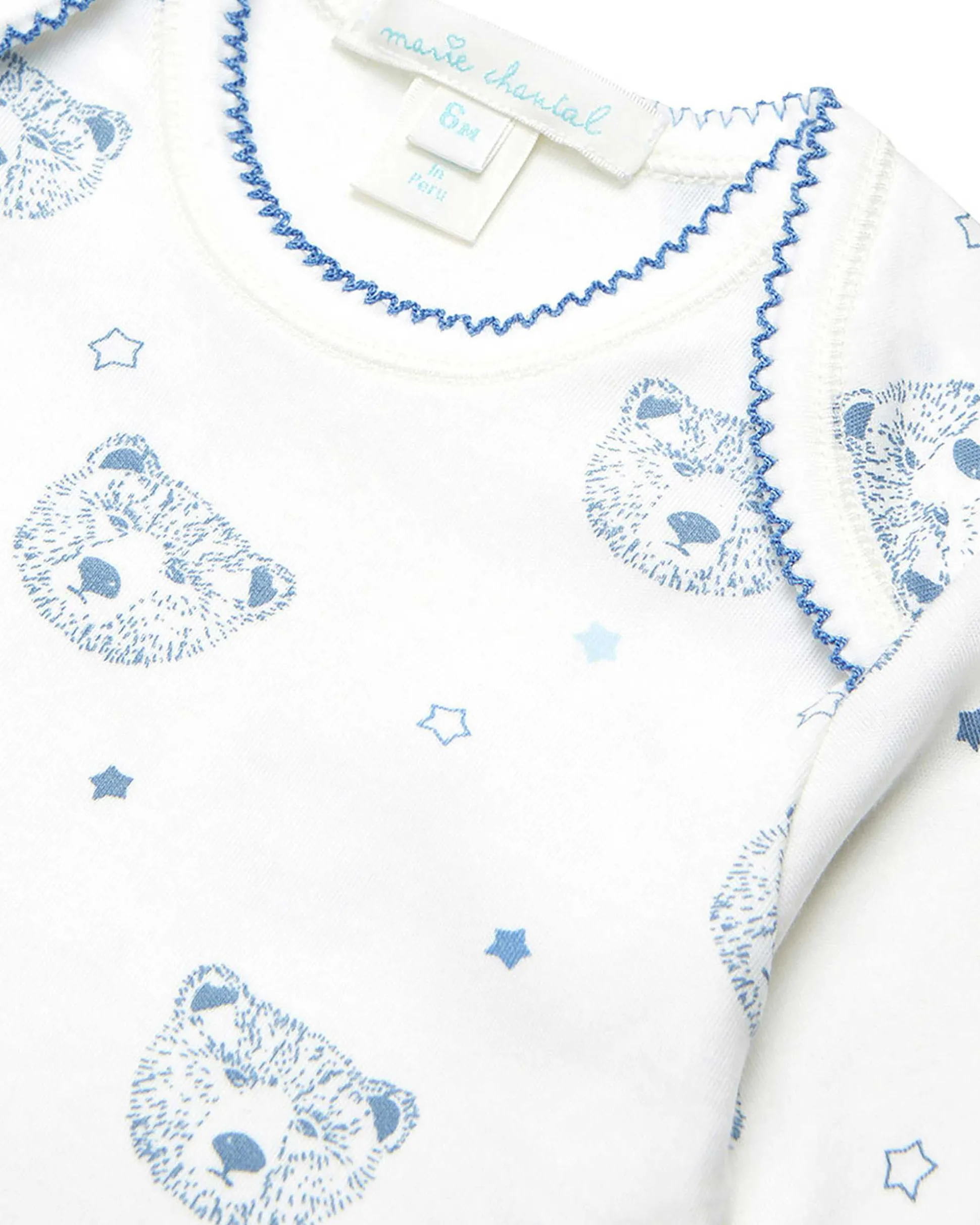 Bear Two Piece Set - Baby Blue