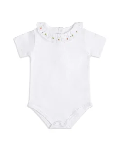 Bloom Wind Ruffle Collar Onesie - Pink