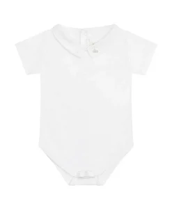 Chester Hand Embroidered Collar Onesie - Octopus