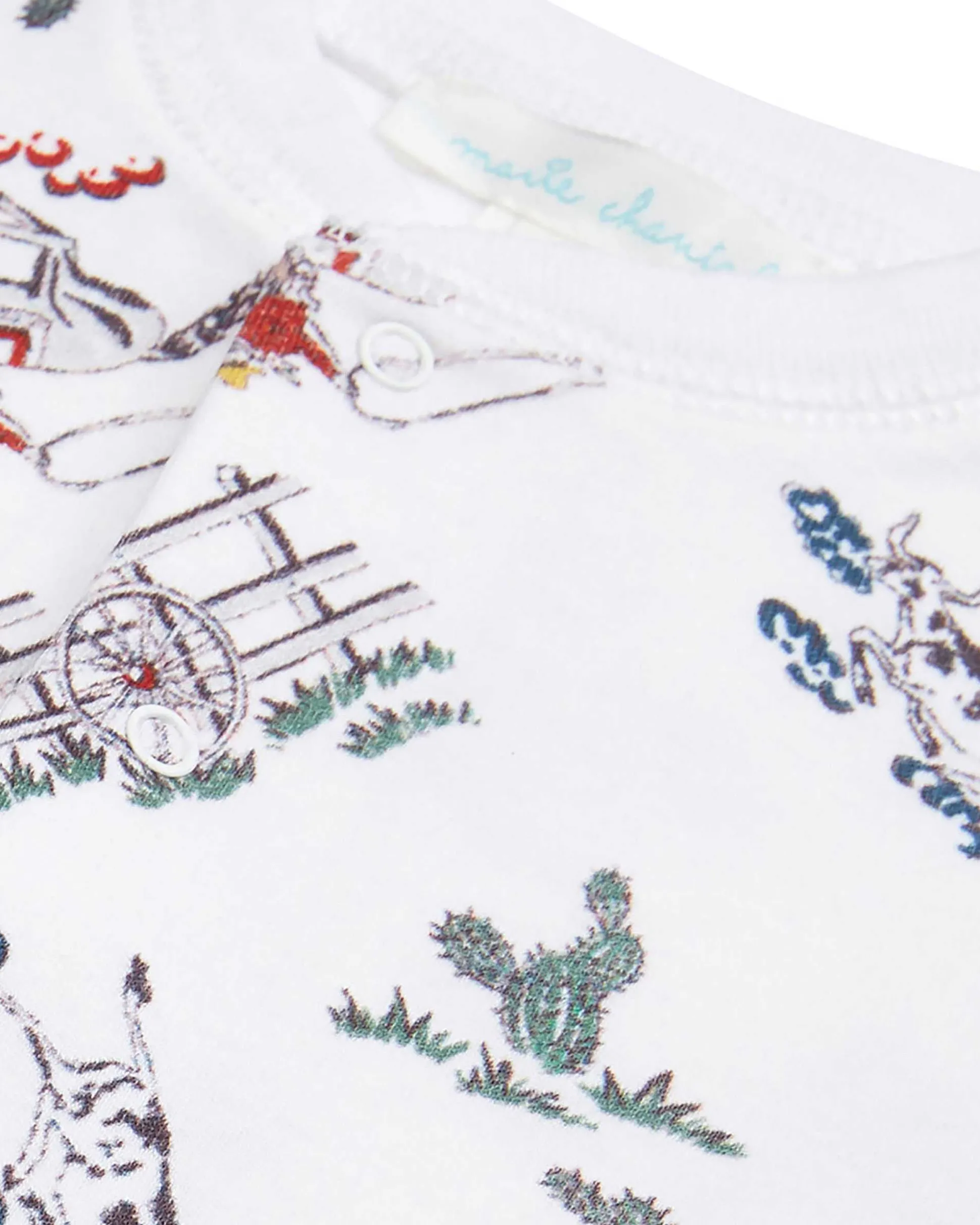 Cowboy Romper - Cream