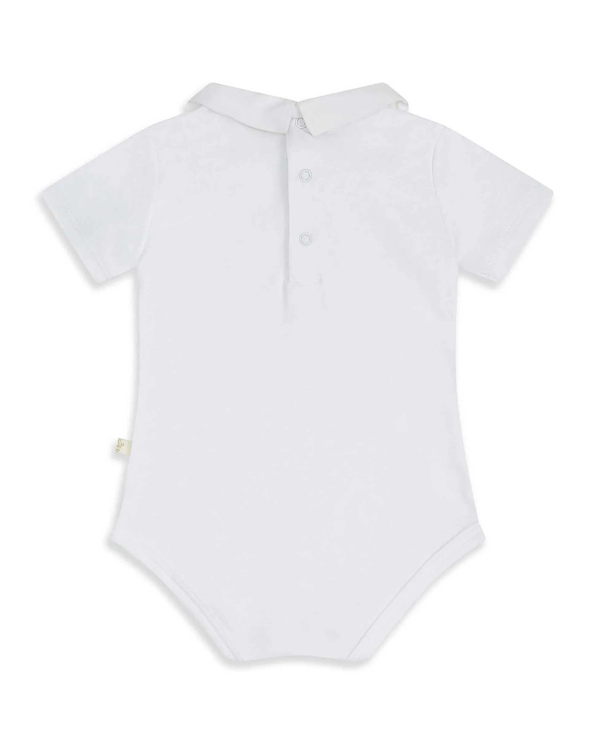 Embroidered Collar Onesie - Airplane