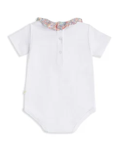 Floral Ruffle Collar Onesie