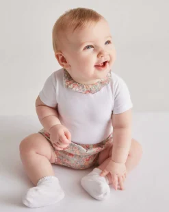 Floral Ruffle Collar Onesie