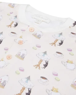 Kitten'S Tea Party Pyjamas - Adult Pink