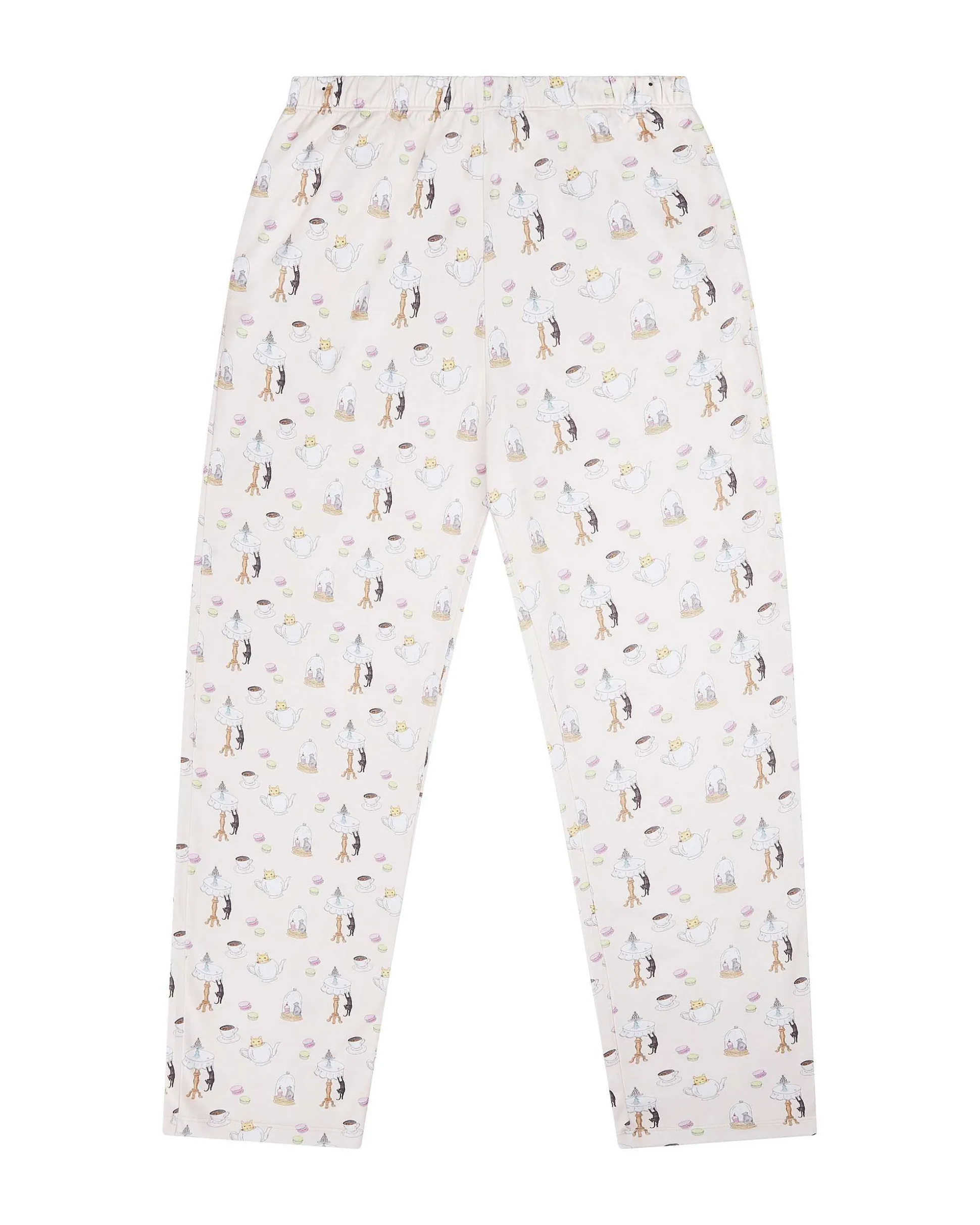 Kitten'S Tea Party Pyjamas - Adult Pink