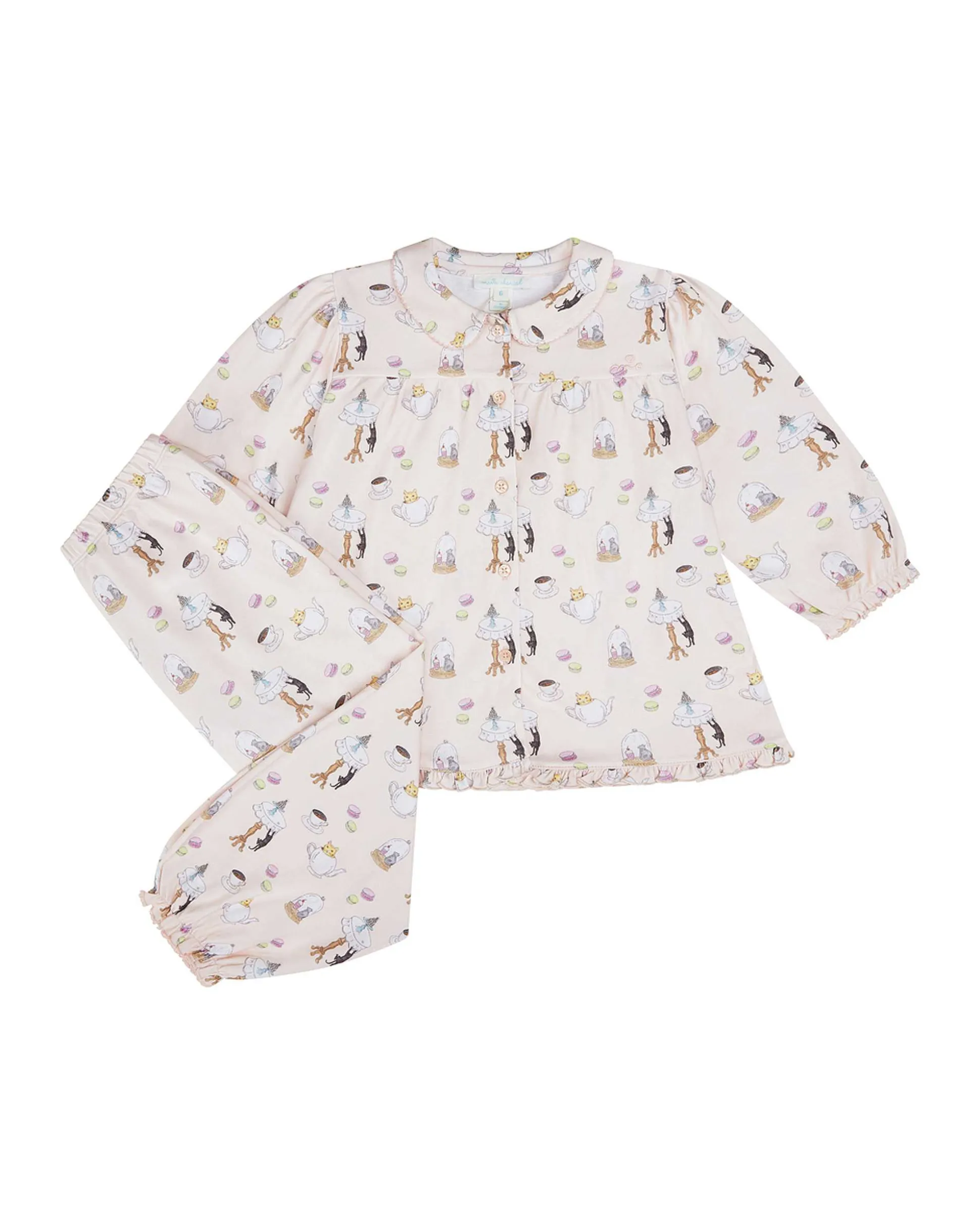 Kitten'S Tea Party Pyjamas - Child Pink