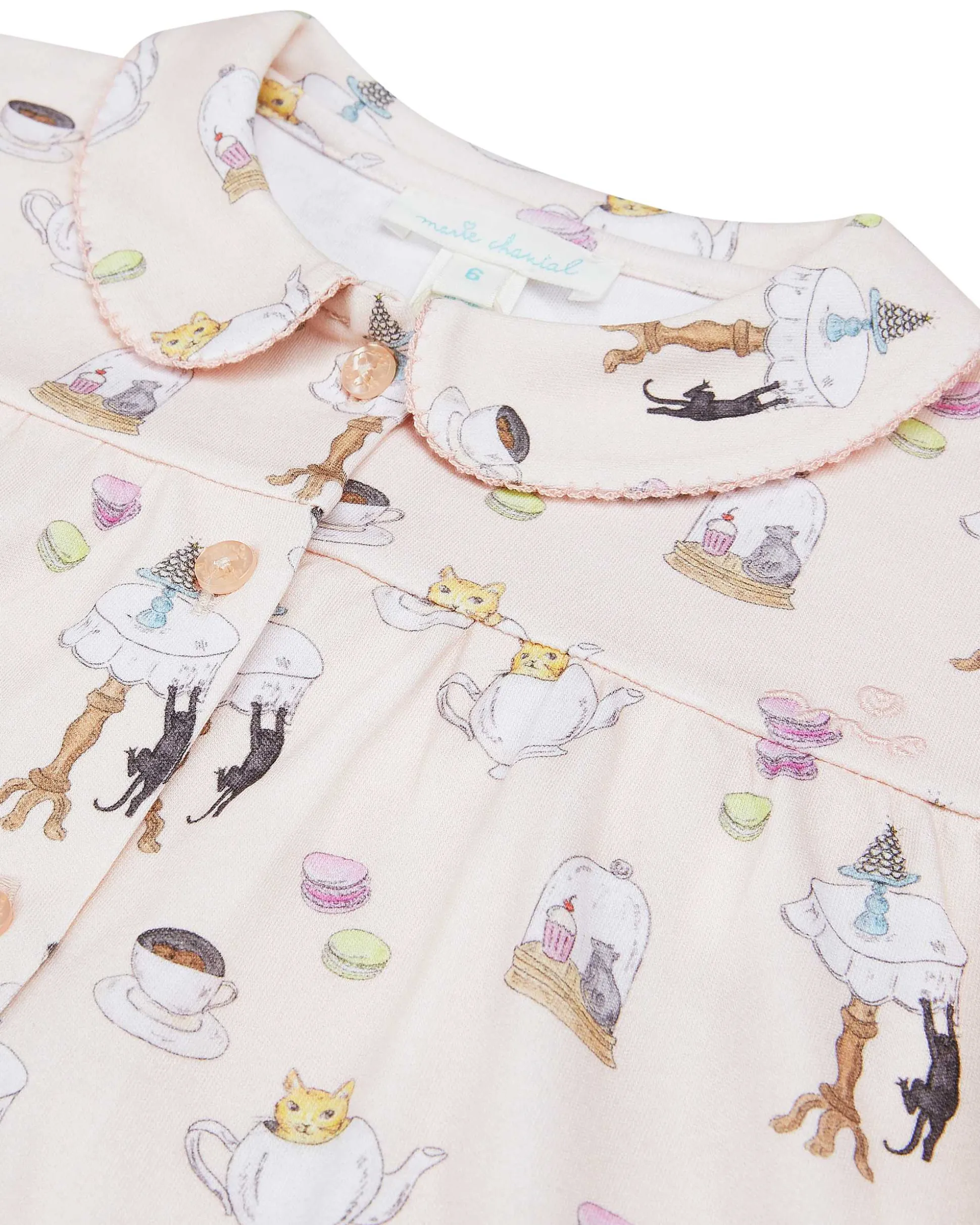 Kitten'S Tea Party Pyjamas - Child Pink