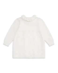 Knitted Heart Dress - Ivory