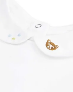 Little Bear Embroidered Collar Onesie