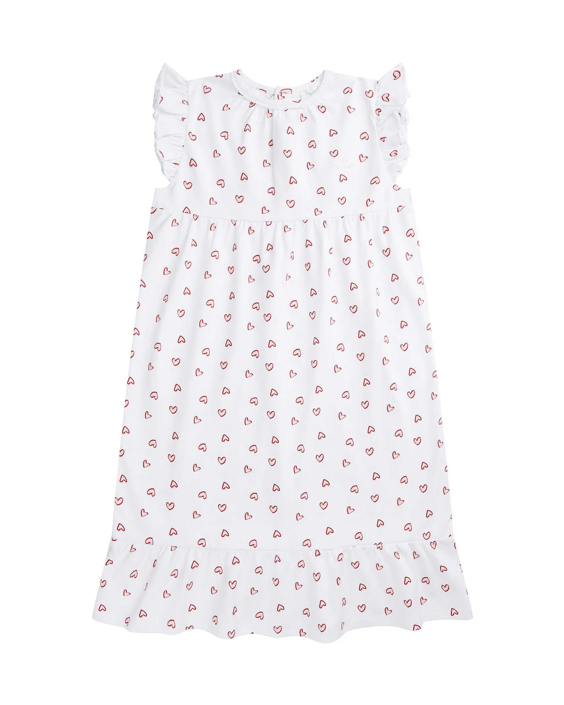 Love Heart Nightgown - Child White