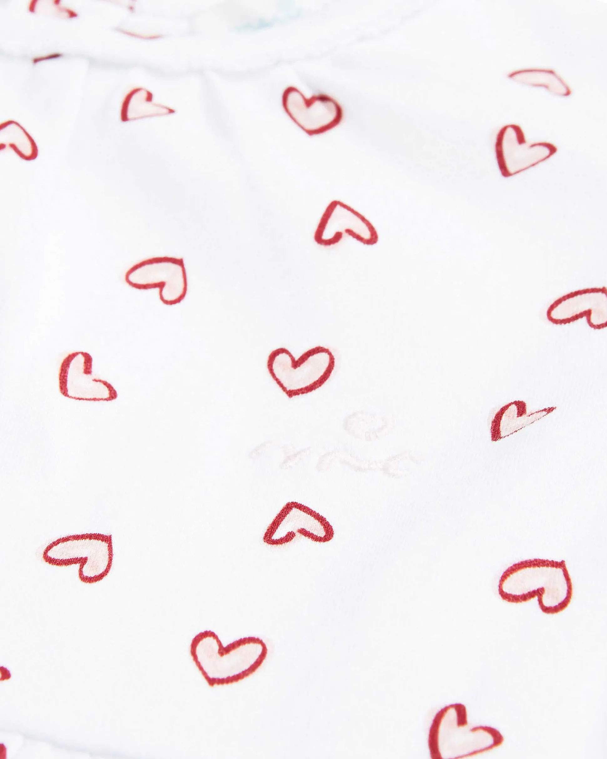 Love Heart Nightgown - Child White