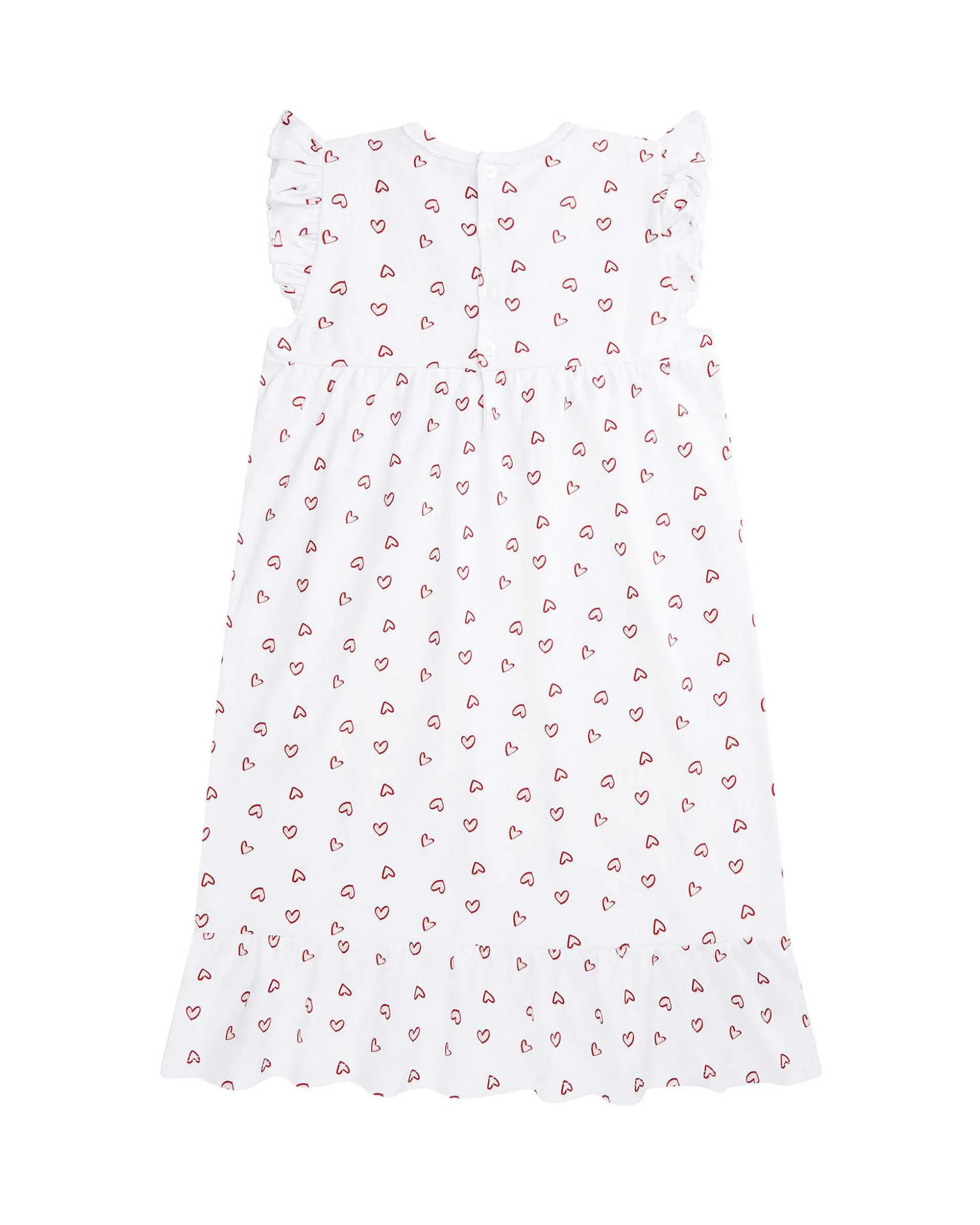 Love Heart Nightgown - Child White