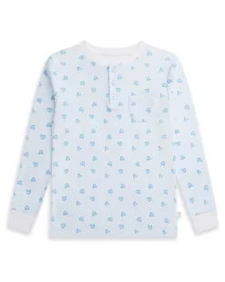 Love Heart Pyjama - Child Blue