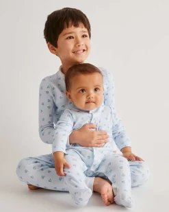 Love Heart Pyjama - Child Blue