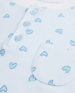 Love Heart Pyjama - Child Blue