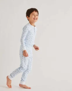 Love Heart Pyjama - Child Blue